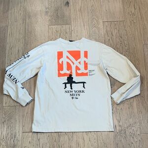 Sal Sansone Custom Mets New Era Long Sleeve Crewneck Shirt Size Medium